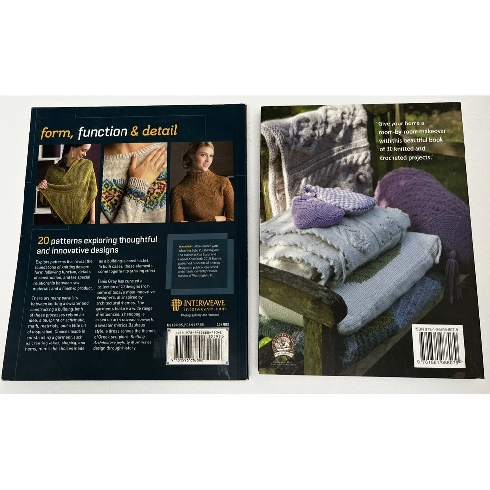 Knitted Home‎ & Knitting Architecture 2 Books Lot